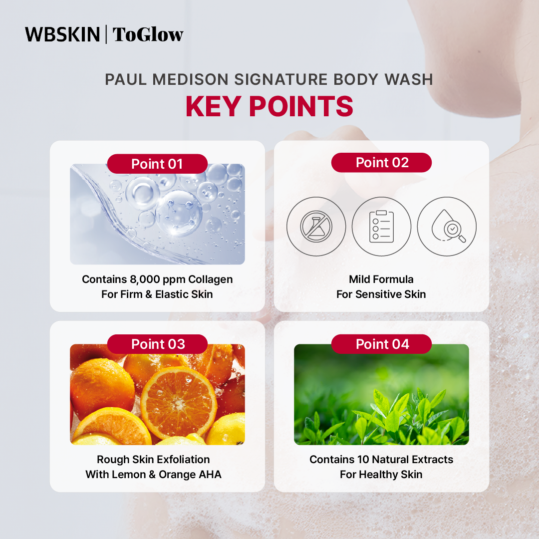 [PAUL MEDISON] Signature Body Wash 1077ml | Refreshing Cleanse for All Skin Types