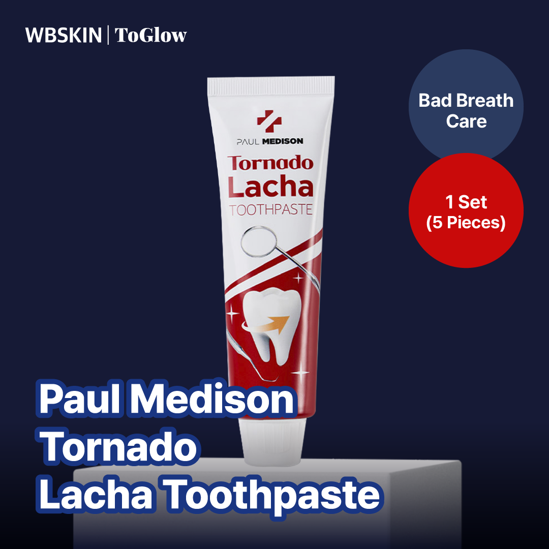 [PAUL MEDISON] Tornado Lacha Toothpaste 5pcs (Set) | Intensive Whitening Toothpaste Set for Daily Care