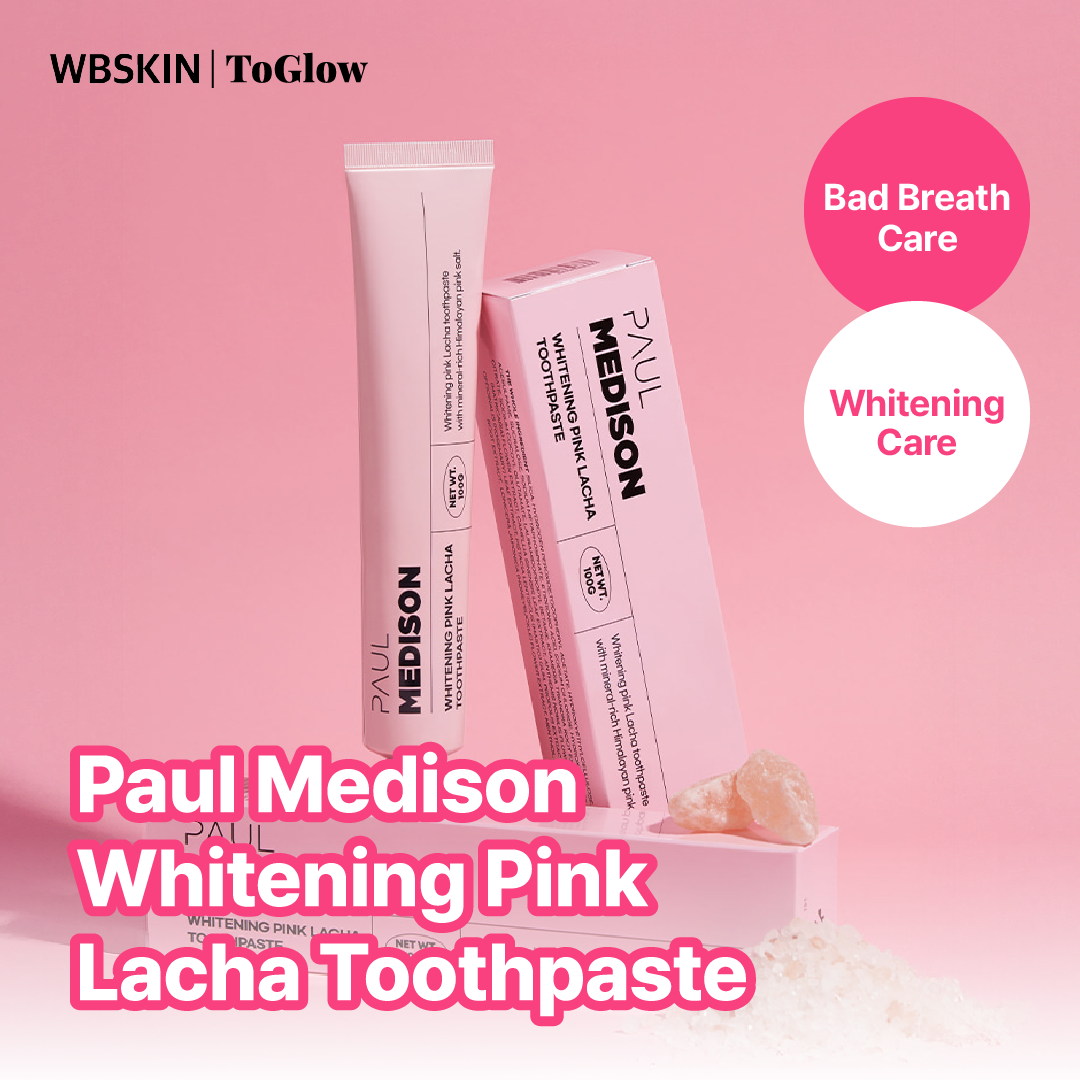 [PAUL MEDISON] Whitening Pink Lacha Toothpaste 100g | Brightening Toothpaste with Gentle Foam Care