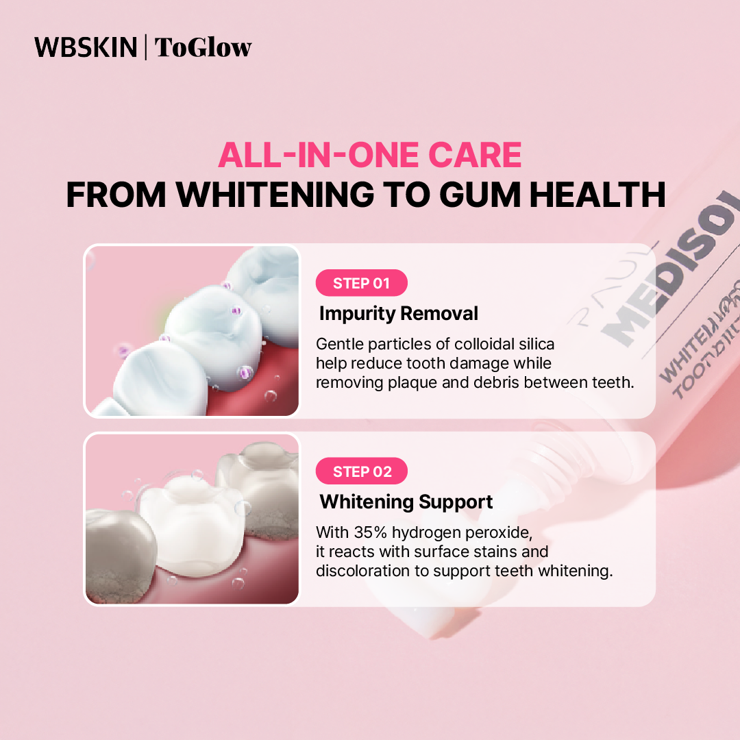 [PAUL MEDISON] Whitening Pink Lacha Toothpaste 100g | Brightening Toothpaste with Gentle Foam Care