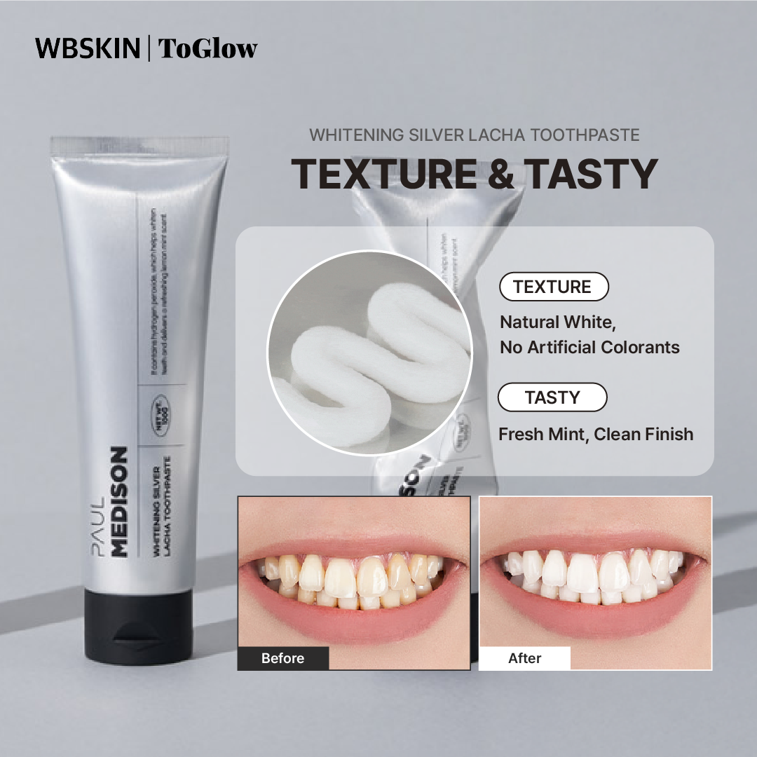 [PAUL MEDISON] Whitening Silver Lacha Toothpaste Alpha 150g | Whitening Toothpaste for Brighter Smile